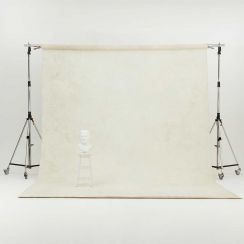 Oliphant 3.65 x 6.70m Canvas Backdrop - Cream/White