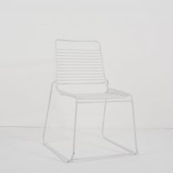 White Wire Outdoor Chair
