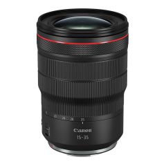 Canon RF 15-35mm f/2.8L IS USM Lens for professional-level mirrorless EOS cameras in photography.