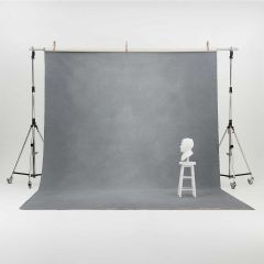 Oliphant 3.65 x 6.70m Canvas Backdrop - Light Grey