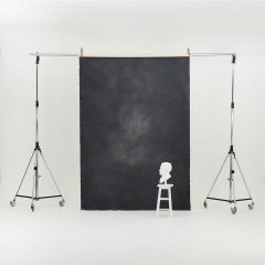 Oliphant 2.36m  x 3.36m Canvas Backdrop - Small Grey