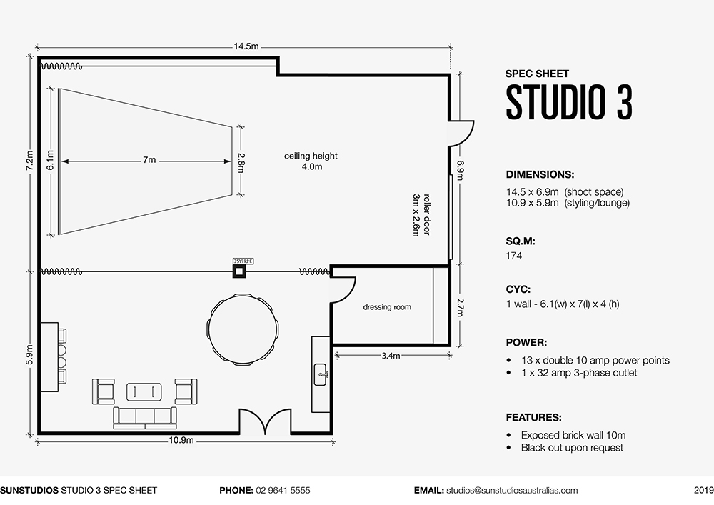 Studio 3 Sun Studios Photo Studio Hire