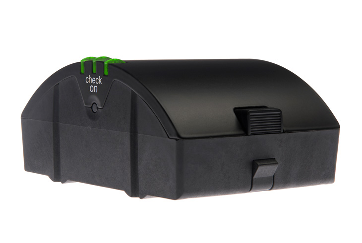 Battery for the Siros L, broncolor’s battery-powered compact Monobloc, studio and location photography lighting.