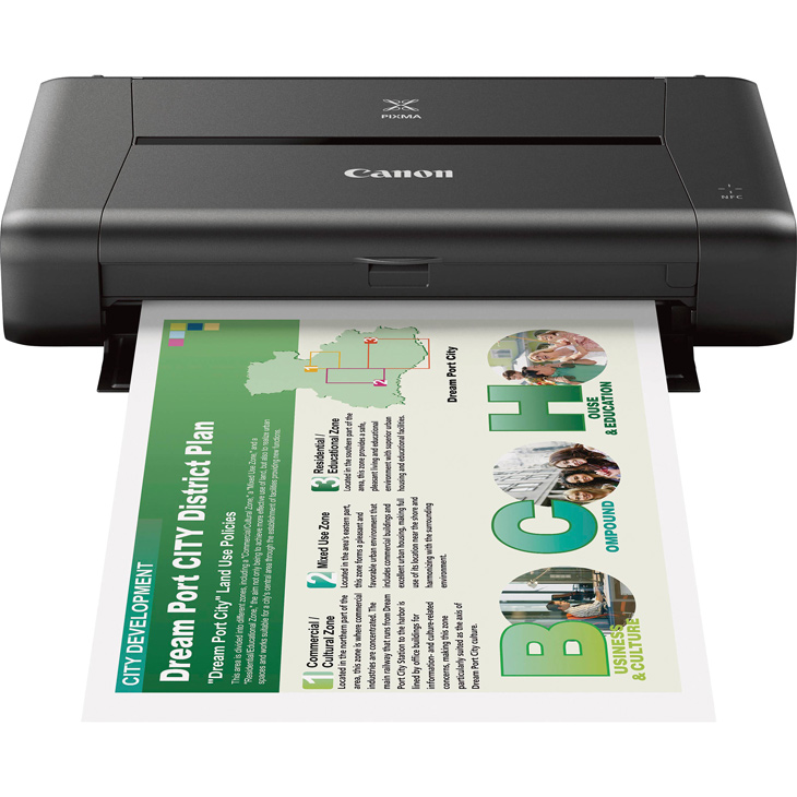 Canon PIXMA iP110 is a wireless compact mobile printer prints up to A4.