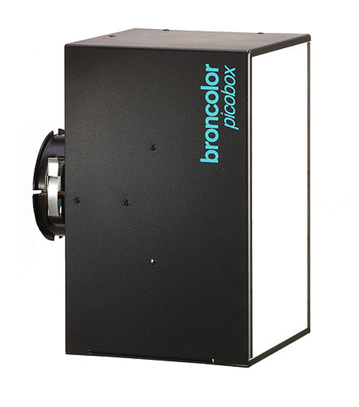 Broncolor Pico box, light diffuser for photography studio lighting, used in conjunction with Picolite