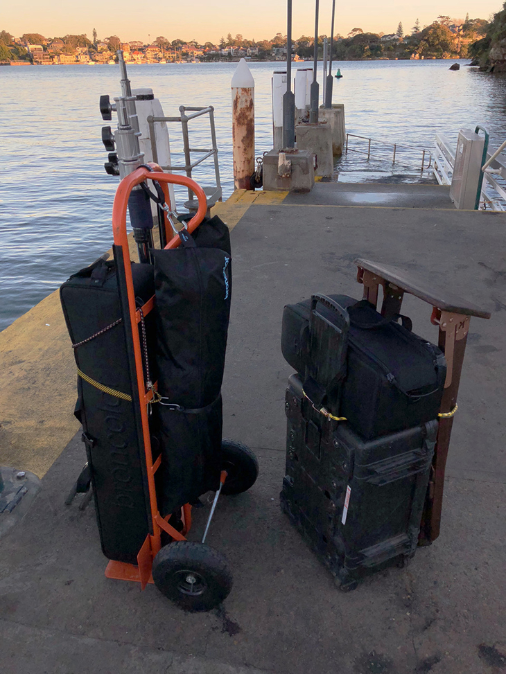 Packing light - Pedro Greig's equipment. 