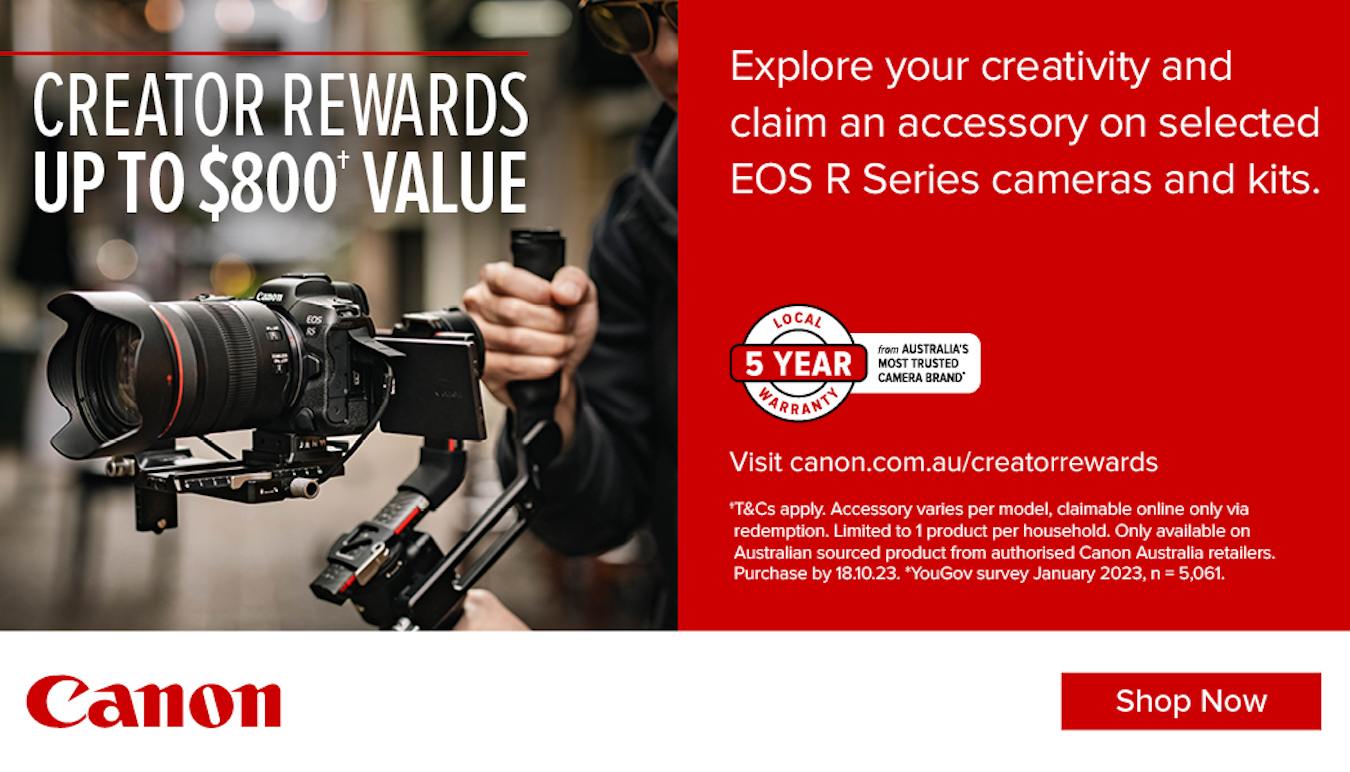 Explore your creativity and claim an accessory on selected EOS R Series camera and kits