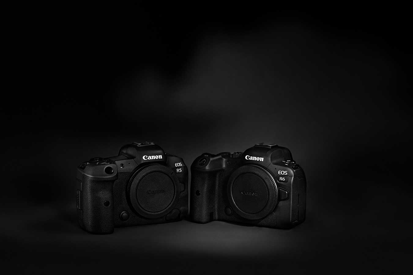 the-canon-eos-r5-and-eos-r6-bodies-in-black-and-white