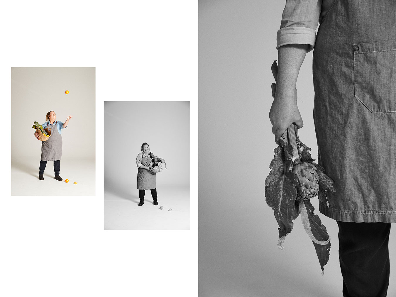 layout-of-chef-full-length-juggling-oranges-and-detail-of-hand-holding-artichoke