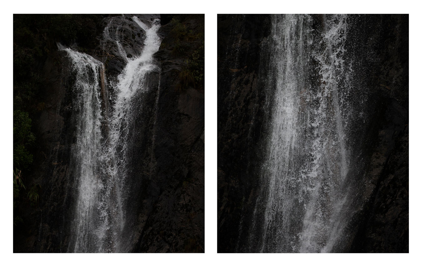 black-and-white-photograph-of-waterfall