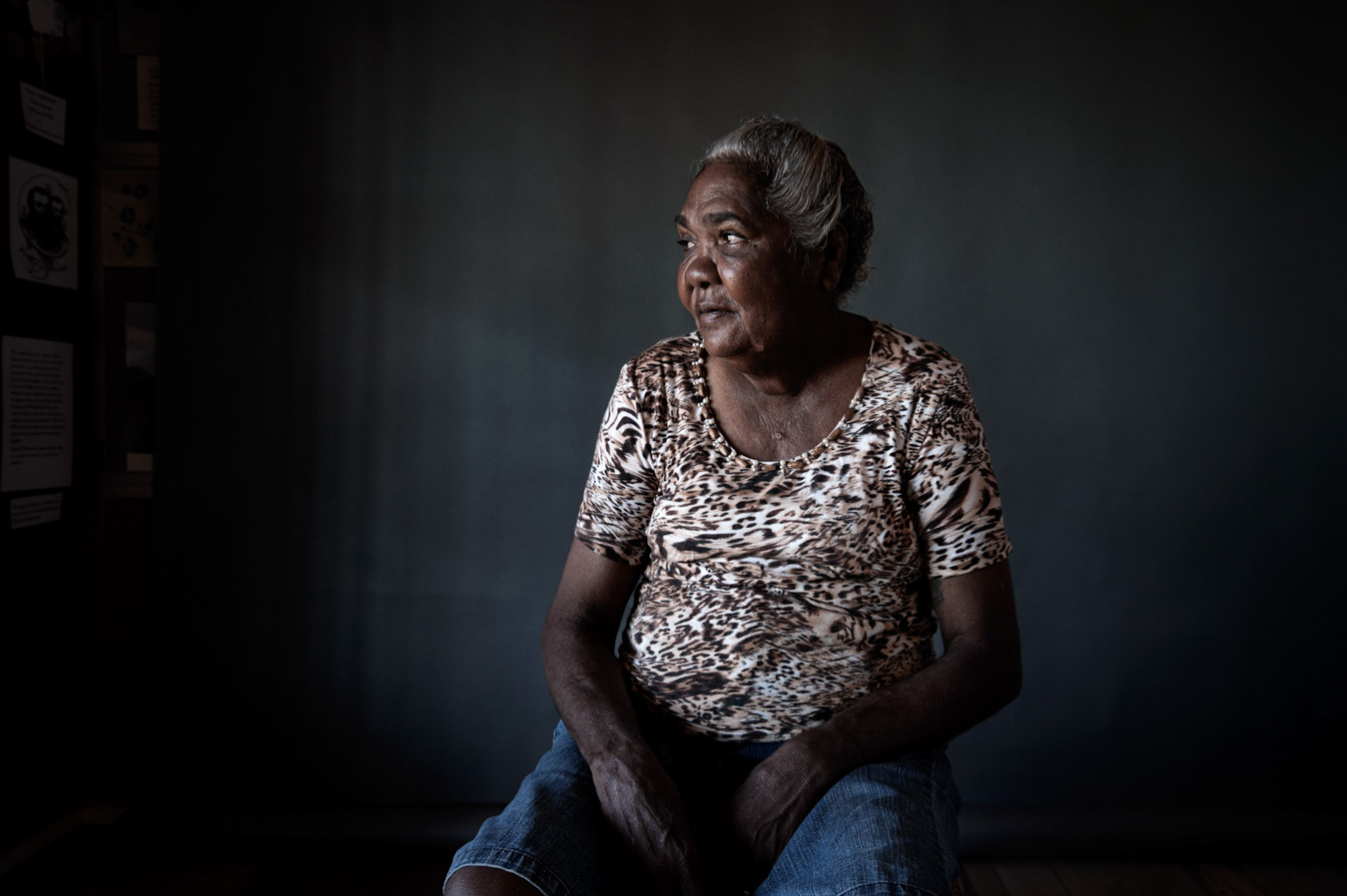 indigenous-australian-woman-in-animal-print-shirt-classically-lit-in-natural-light